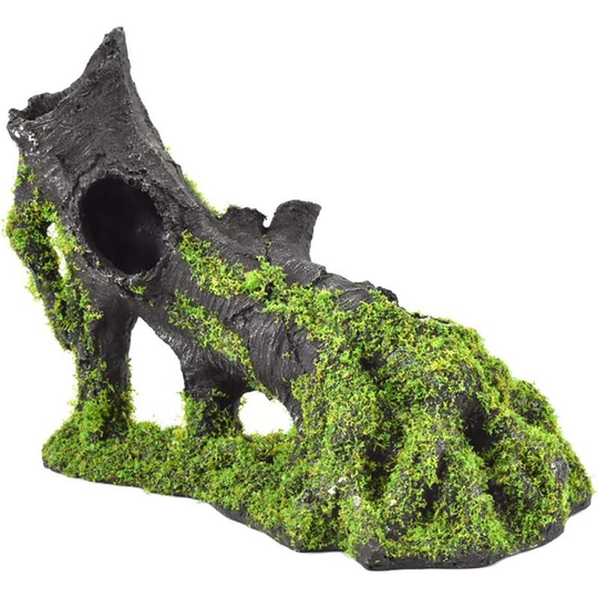 Fish Tank Landscaping Artificial Moss Porous Sinking Wood Terrarium Aquarium Decoration
