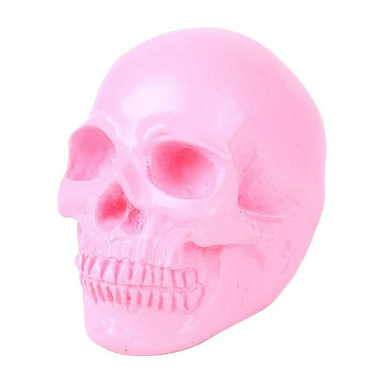 Briday - Halloween Skulls Heads Halloween Head Decor Halloween Halloween Skeleton Bones Desktop Halloween Decor(Pink)