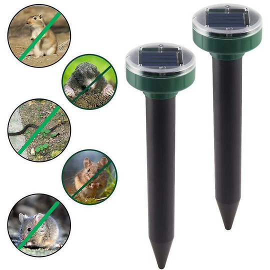 Flkwoh - Solar Ultrasonic Snake Mouse Repellers Pest Rodent Repeller Reject Outdoor Solar Repellers