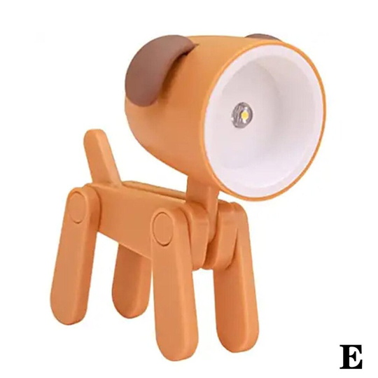 (Orange puppy) Mini Cute Cartoon LED Night Light Pet Table Light