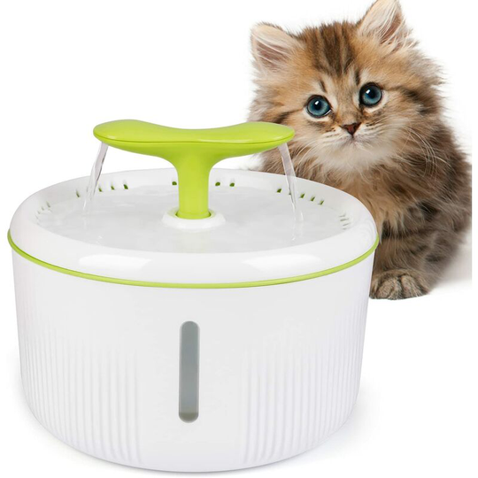 Gift - Cat Dog Water Fountain Silent Pet Water Fountain Automatic Water Dispenser with led Water Level Window and Activated Carbon Filter 2 Water