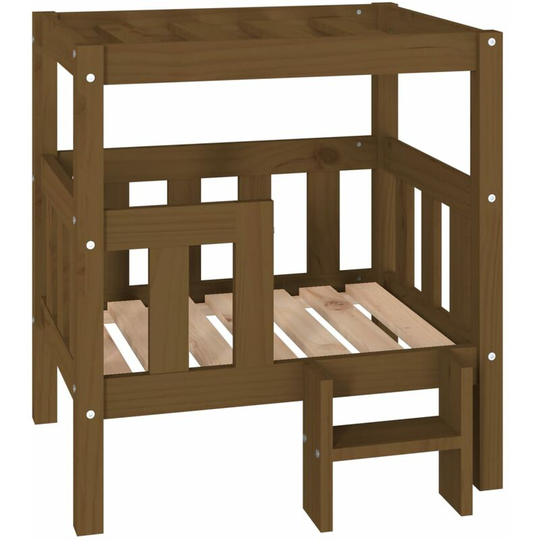 Dog Bed Honey Brown 65.5x43x70 cm Solid Wood Pine vidaXL - Brown
