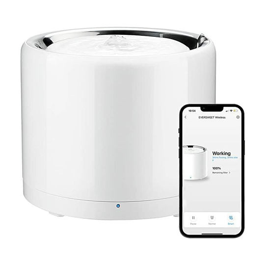 Benobby Kids - Wireless Water Pump, Automatic Intelligent Water Dispenser for Cats and Dogs, Stainless Steel Inner Tank, Not Easy to Breed Bacteria