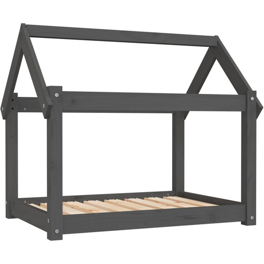 Vidaxl - Dog Bed Grey 81x60x70 cm Solid Wood Pine Grey