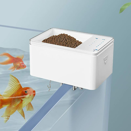 Mini automatic feeder with timer for aquariums and fish tanks