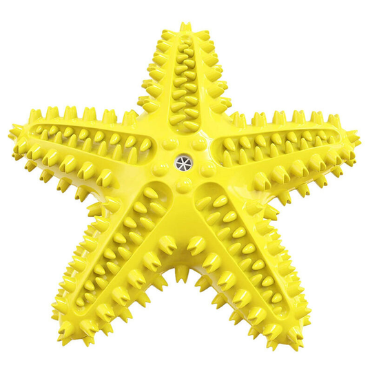 Dog Chew Toys, Dog Bite Chew Toys, Dog Interactive Treat Ball, Puppy Teeth Cleaning Ball, Toothbrush(yellow)