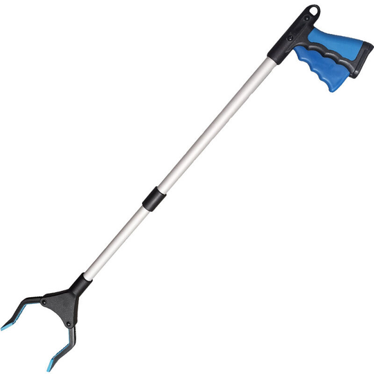 1PCS Pickup Tools, 32 'Folding Extension Gripper, Aluminum Handicapped Helper Tool with Rubber Rotating Gripper, Long Arm Extension for Garbage