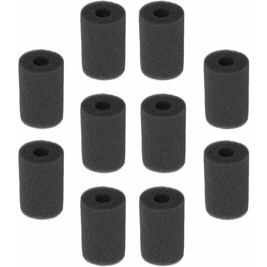 Morejieka - Set of 10 Sponge Input Filter, Aquarium Filter Sponges, Replacement Protective Filter Sponge Accessories to Prevent Small Fish and Shrimp