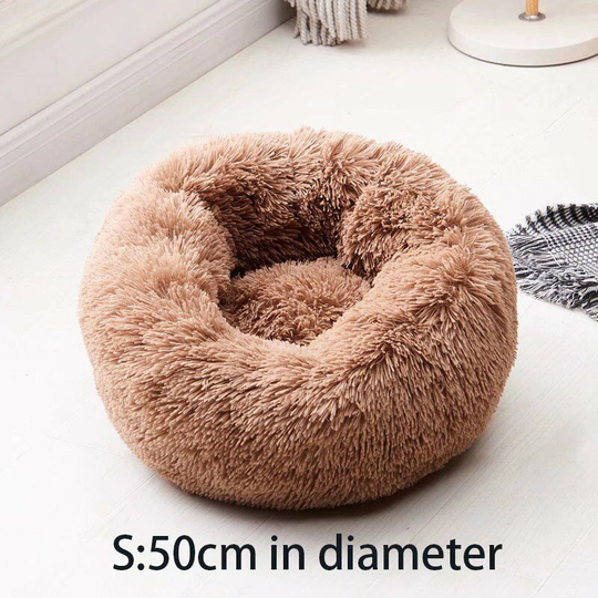 Perle Raregb - The chat cushion donut basket basket, dog basket cat bed is super soft, comfortable and cute, suitable for medium-sized cats, dogs and