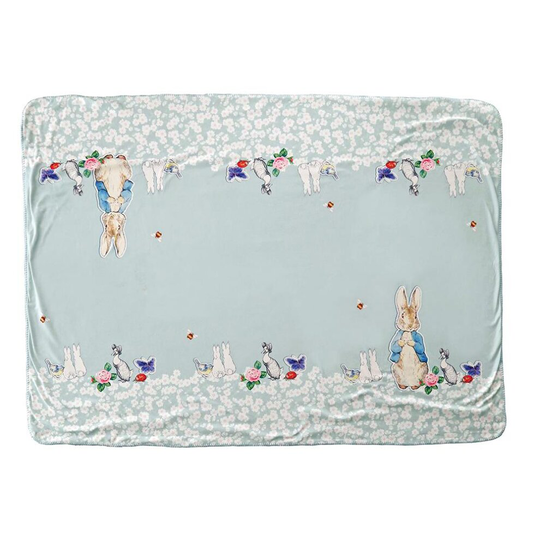 Beatrix Potter Peter Rabbit Throw Blanket - Super-Soft & Snuggly Finish - Multi