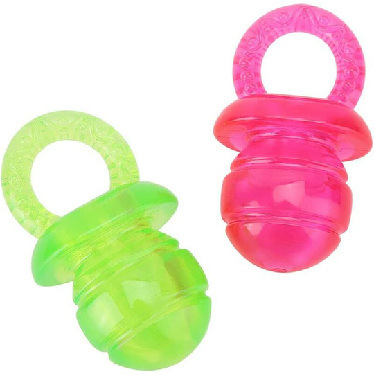 2 Pcs Puppy Pacifier Toy Pet Molar Teeth Clean Toy Pacifier Chew Play Training Toys for Dog Cat - Readcly