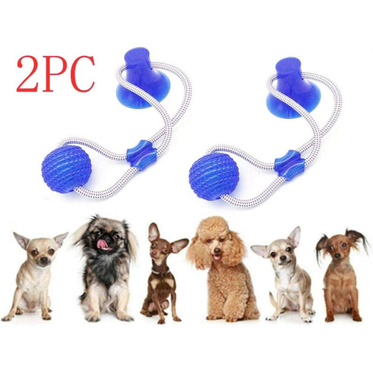 Bearsu - Pet Molar Bite Toy , Ball with Suction Cup Dog Toy Multifunctional Ball and Suction Cup Pet Molar Toy Multifunctional Molar Dog Toy Dog