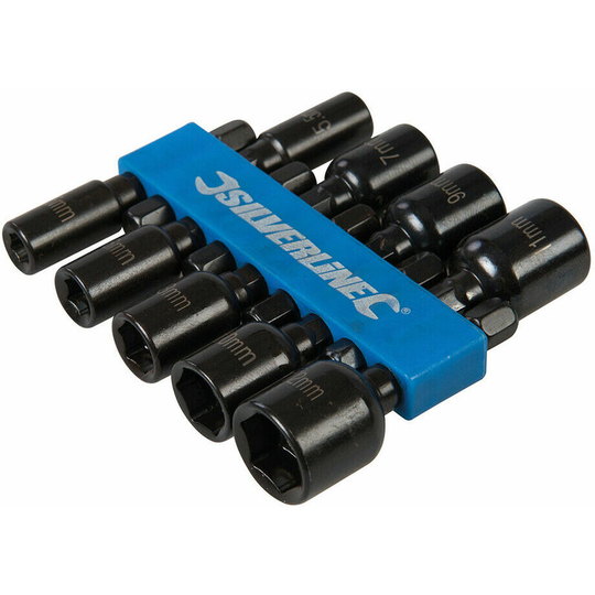 9 Piece 5mm 12mm Magnetic Nut Driver Set ¼' Hex Combi Power Drill Socket