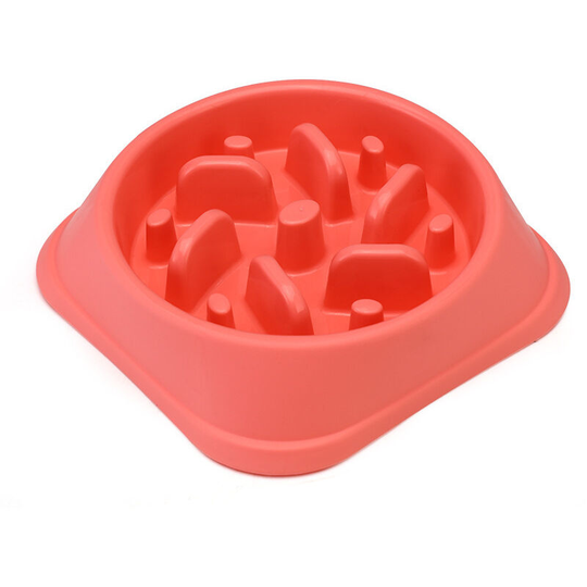 Pet bowl slow food puzzle feeder anti choking slow food bowl antiskid thickened dog bowl 20.5 * 18.5 * 4.5cm