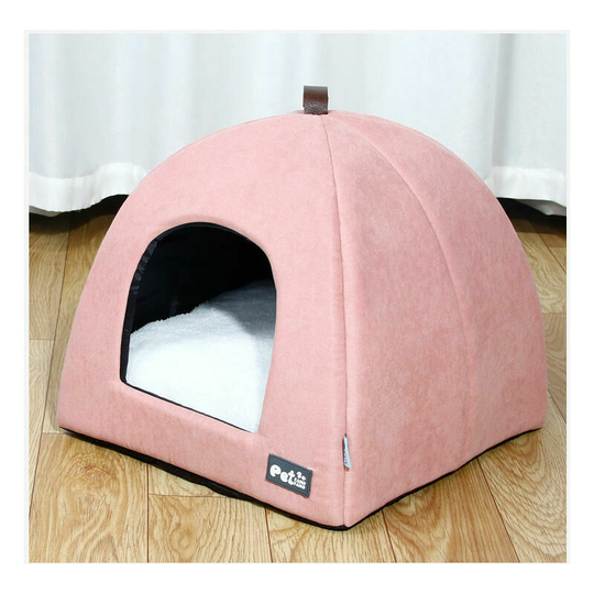 Beds for Small Dogs Washable Medium Cat pinkSoft Cave Cat BedHouse with Removable and Removable Cushion 40x40x38cm