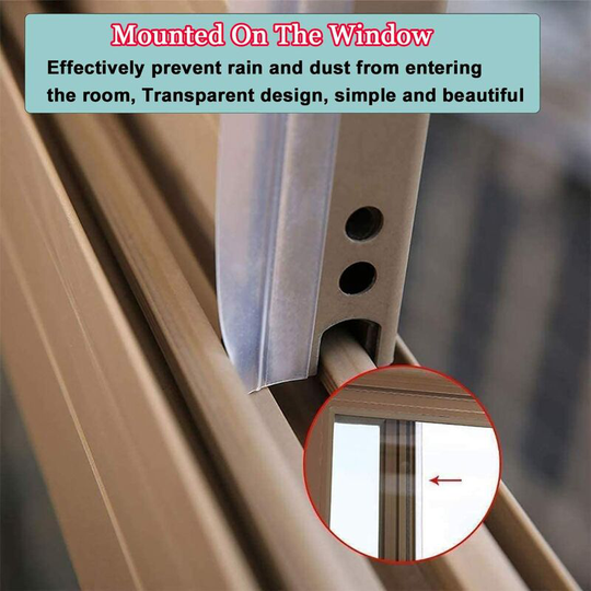 Soft Silicone Sealing Strip Adhesive Waterproof Noise Insulation for Door Window Anti Mouse Ant Cockroach Insects (Transparent)