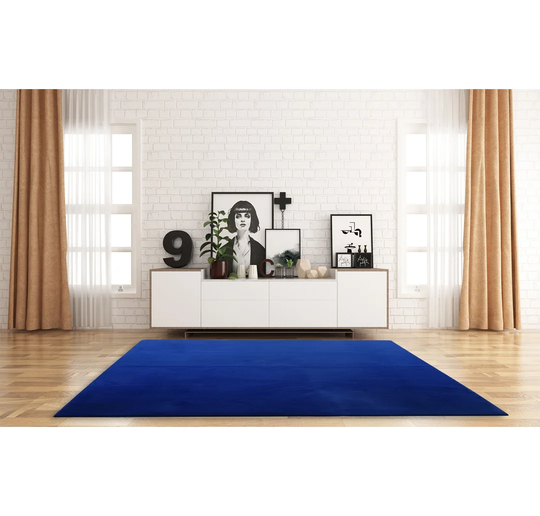 Halima Shaggy Navy Blue Rug