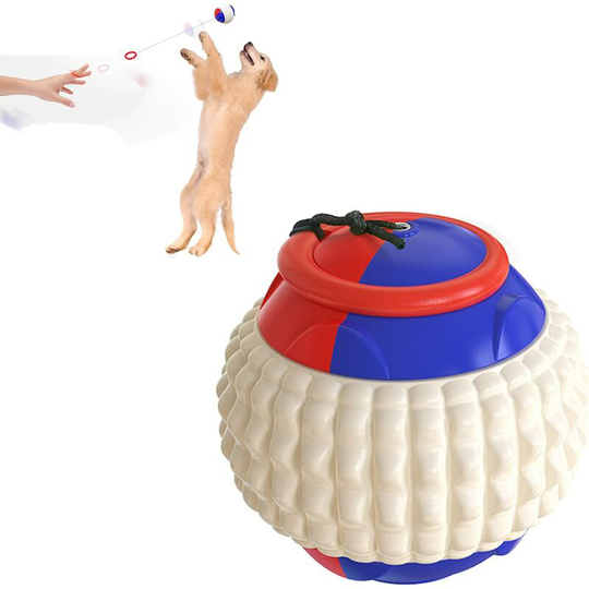 Dksfjkl - Ball with Rope, Dog Balls Dog Toy Ball Rubber Ball Dog Ball Indestructible Dog Ball, Suitable for Dogs to Play, Chew and Clean Teeth