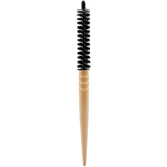 Curling Hair Styling Comb Anti-Static Roller Hairbrush Round Hair Comb Brush for Blow Drying Hair Styling for Salon Home Use,Wood,L - Wood,L