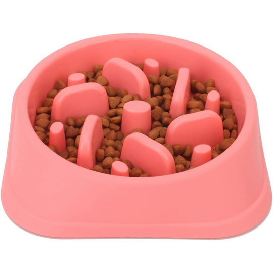 Dog Slow Feeder Bowl, Non Slip Puzzle Bowl - Anti-Gulping Pet Slower Food Feeding Dishes - Interactive Bloat Stop Dog Bowls - Durable Preventing