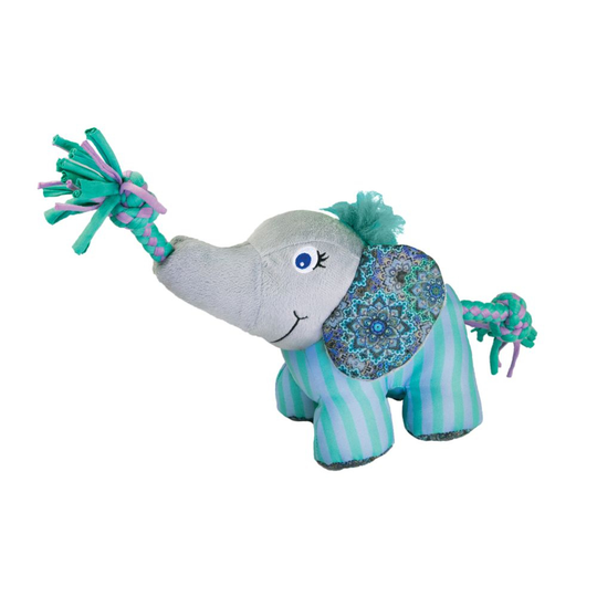 KONG Wild Knots Carnival Elephant - Small/Medium: 9 x 17 x 13 cm (L x W x H)