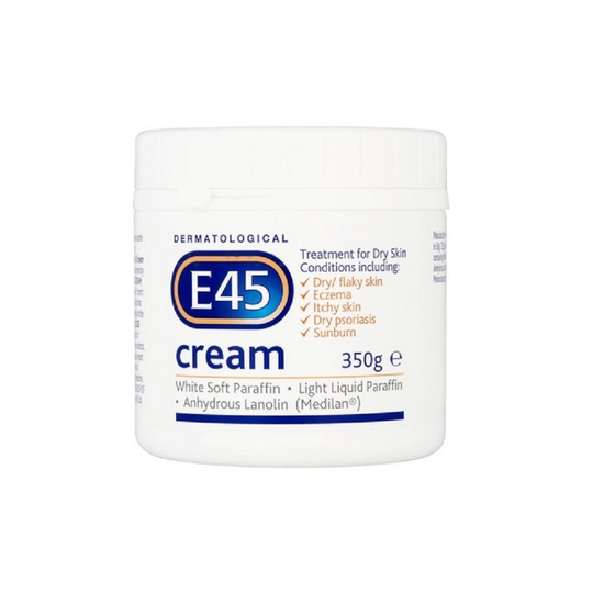 E45 Dermatological Skin care | Moisturising Cream Dry Skin & Eczema 350g