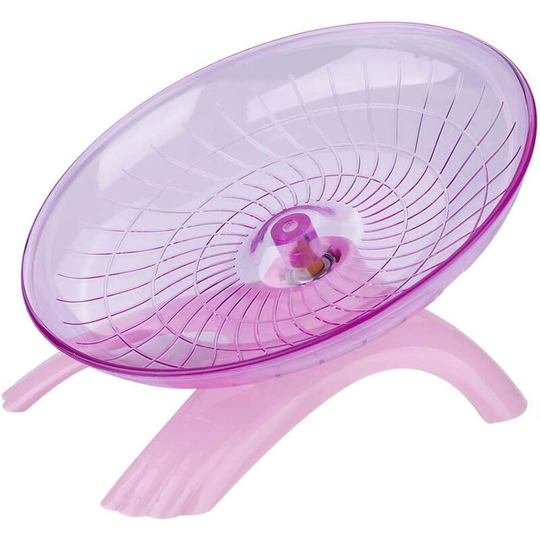 Small Animal Exercise Wheels Cute Hamsters Running Jogging Hamster Exercise Toy (Pink)