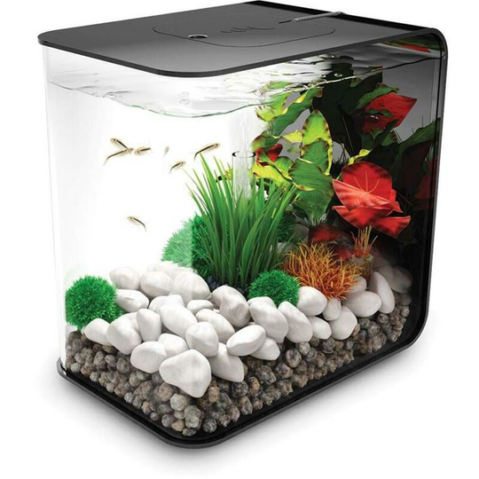 Biorb - Flow 15L Aquarium, Black with mcr led lighting and Heater Pack
