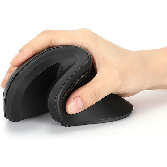 Wireless Ergonomic Mouse (Bluetooth 4.0 + 2.4G) - Vertical Mouse with 1000/1600/2400 dpi for Laptop, Desktop, pc, MacBook