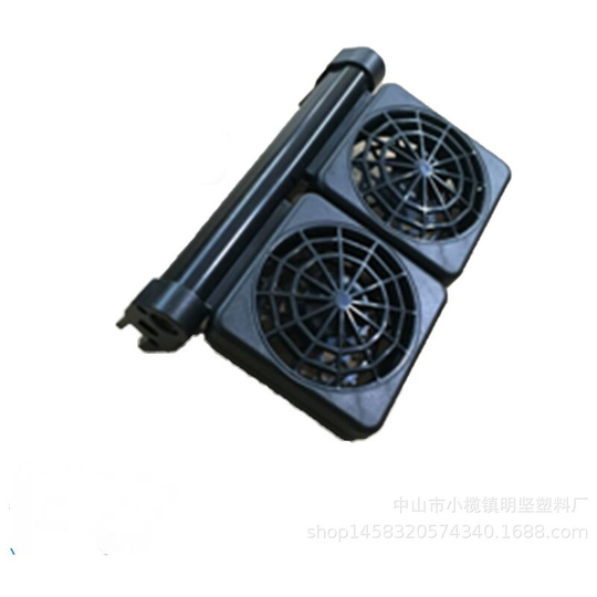 Aquarium Fan Aquarium Chillers Fan System for Salt Freshwater Fish Tank Temperature Control Cooling - 2 Heads Fans eu Plug|Black - Thsinde