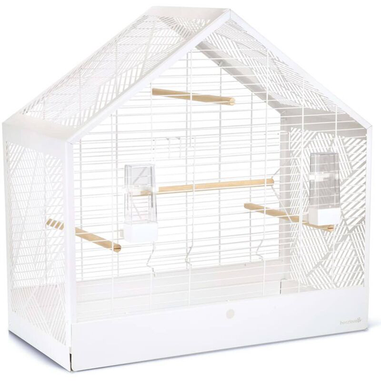 Beeztees - Birdcage Yara White 71x35x70 cm Metal White