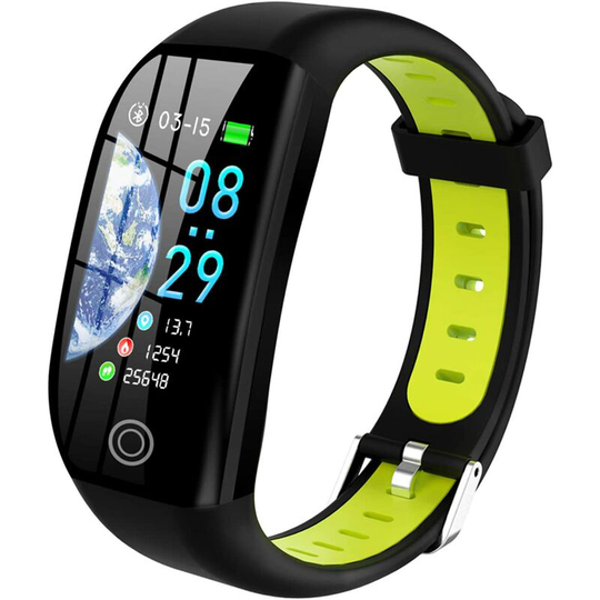 Monly - Fitness Trackers, IP68 Waterproof Activity Tracker with 1.14 Inch hd Screen Heart Rate Monitor Pedometer