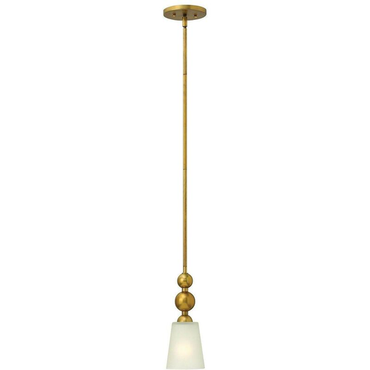 Elstead Zelda - 1 Light Ceiling Mini Pendant Vintage Brass, E27