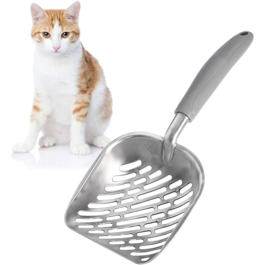 Metal Pet Dog Cat Litter Scooper Shovel Remover with Long Handle for Pets