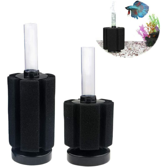 Betterlifegb - 2 Pieces Aquarium Betta Filter, Sponge Biochemical Filter, Aquarium Fish Tank Mini Filter, Aquarium Accessories for Fish Tank Fish
