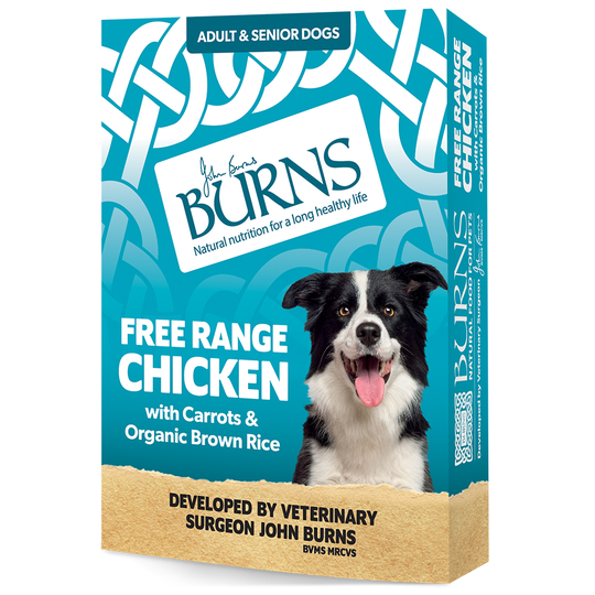 Burns FREE Range Chicken with Carrots & Organic Brown Rice - 12 x 150g