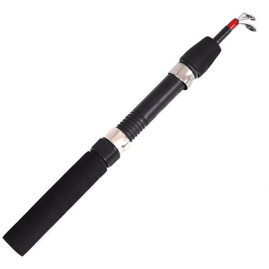24.4IN Telescoping Ice Fishing Rod Mini Pole Winter Ultra-light Fishing Tackle Tool,model: A62
