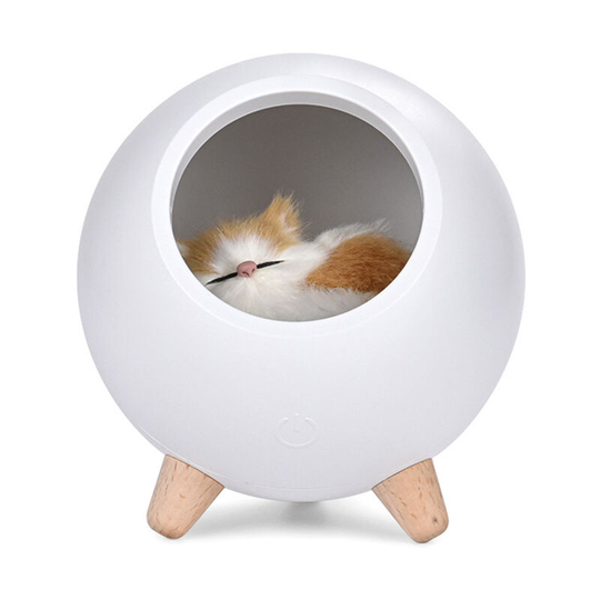Mini Pet House Night Light Portable usb Dimming Table Lamp Kids Baby Bedroom Decoration Light,model:White - model:White