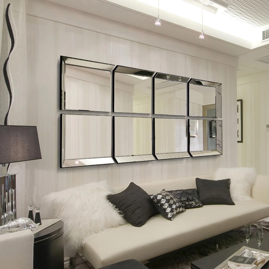 Jordin Framed Wall Mounted Accent Mirror in Silver