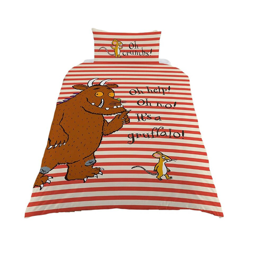 (Junior, Orange/Cream) The Gruffalo Oh Help Duvet Cover Set