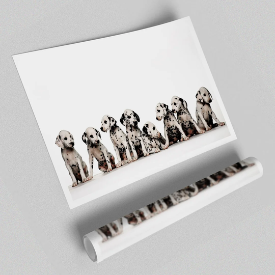 Dalmatian Puppy Fun Wild Life - Photograph Print on Paper