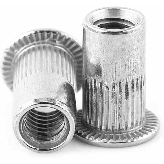 Deckon - panel nuts M3-M8 flat head rivet nut blind threaded blind insert nut stainless steel screws flat head Rivnut thread inserts for industrial
