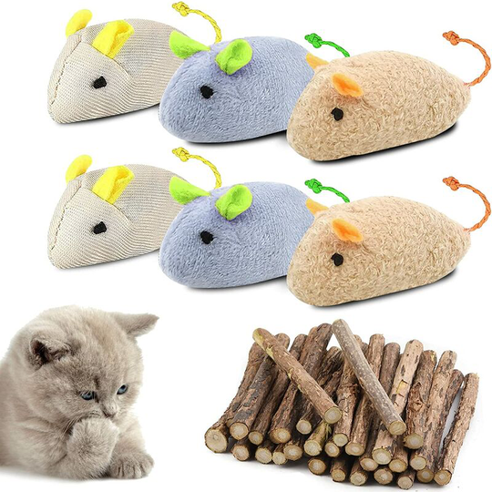 6 Sticks Catnip Catnip Chew Toys Cat Chew Toy Plush Toy Cat Chewing Chew Toys