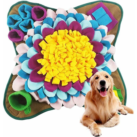Dog Snuffle Mat, Snuffle Mat for Dogs, Dog Sniff Mat, Dog Trainer Mat Snuffle Mat Slow Feeding Toy Dog Snuffle Mat Foldable Blanket 50*50cm