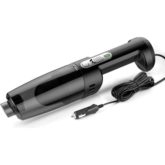 Portable Car Handheld Vacuum Cleaner, with 3 Wet and Dry Accessories Low Noise Functional, for DC/12V Motor Vehicles