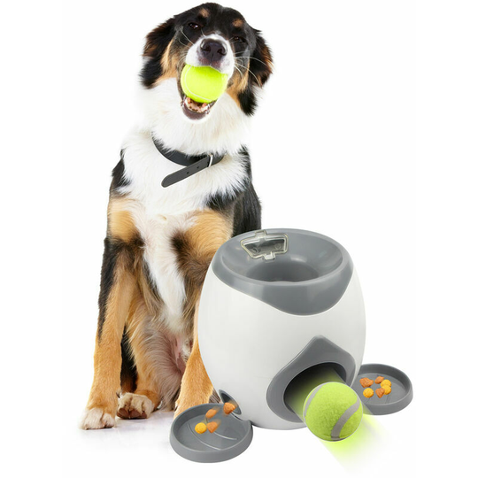 Dog Treat Dispenser Interactive Dog Toy Dog Automatic Ball Snack Reward Machine for Training Dogs,model:Multicolor