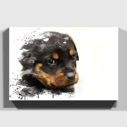 'Rottweiler Puppy Dog' Graphic Art Print