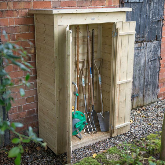 Shiplap Pent Pressure Treated Tall Wooden Garden Patio Tool Store - 750 Litres