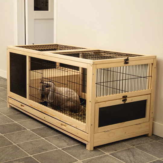 Beeztees Indoor Rabbit Cage Jez Wood 116 x 54 x 55.5cm