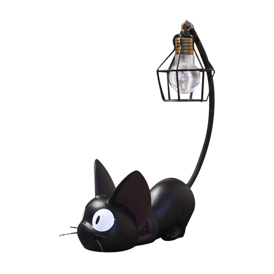 Betterlifegb - Betterlife Anime Jiji Cat Night Light Children's Cartoon Lamp led Lamp for Children's Home Decoration Resin,1 pcs [Energy Class a]